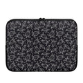 Black And White Sea Turtle Pattern Print Laptop Sleeve