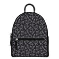 Black And White Sea Turtle Pattern Print Leather Backpack