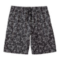 Black And White Sea Turtle Pattern Print Men's Swim Trunks