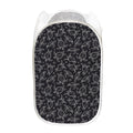 Black And White Sea Turtle Pattern Print Mesh Laundry Hamper