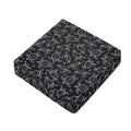 Black And White Sea Turtle Pattern Print Outdoor Seat Cushion Cover