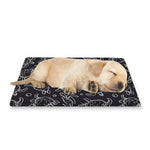 Black And White Sea Turtle Pattern Print Pet Cooling Mat Cover