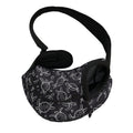 Black And White Sea Turtle Pattern Print Pet Sling Carrier