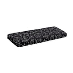 Black And White Sea Turtle Pattern Print Piano Keyboard Cover