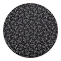 Black And White Sea Turtle Pattern Print Round Blanket