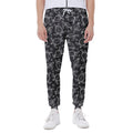 Black And White Sea Turtle Pattern Print Joggers