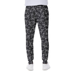 Black And White Sea Turtle Pattern Print Scuba Joggers