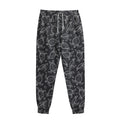 Black And White Sea Turtle Pattern Print Sweatpants