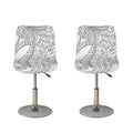 Black And White Seahorse Print Bar Stool Covers