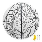 Black And White Seahorse Print Basketball