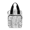 Black And White Seahorse Print Bible Tote Bag
