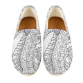 Black And White Seahorse Print Casual Shoes