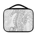 Black And White Seahorse Print Classic Bible Case