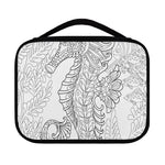 Black And White Seahorse Print Classic Bible Case