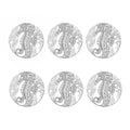Black And White Seahorse Print Coaster Set