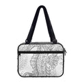 Black And White Seahorse Print Double Strap Bible Bag
