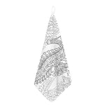 Black And White Seahorse Print Hand Towel