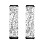 Black And White Seahorse Print Handle Covers
