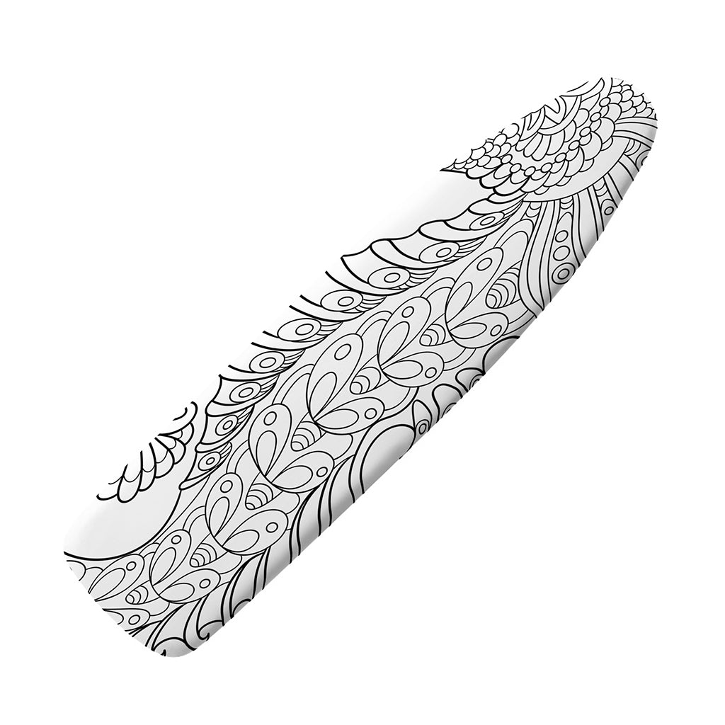 Black And White Seahorse Print Ironing Board Cover