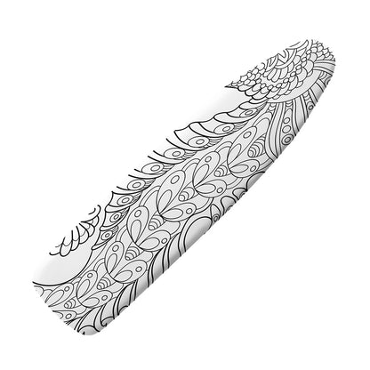 Black And White Seahorse Print Ironing Board Cover