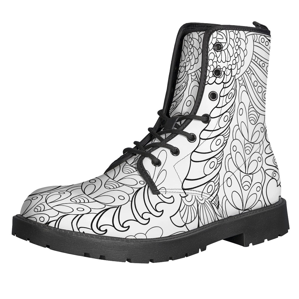 Black And White Seahorse Print Backpack