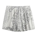 Black And White Seahorse Print Mesh Shorts