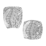 Black And White Seahorse Print Office Chair Cover