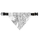Black And White Seahorse Print Over The Collar Dog Bandana