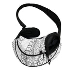 Black And White Seahorse Print Pet Sling Carrier