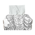 Black And White Seahorse Print Rectangle Tissue Box Cover