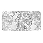 Black And White Seahorse Print Towel