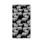 Black And White Sheep Pattern Print Baby Crib Sheet
