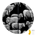Black And White Sheep Pattern Print Basketball