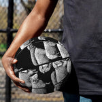 Black And White Sheep Pattern Print Basketball