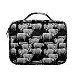 Black And White Sheep Pattern Print Briefcase Bible Bag
