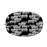 Black And White Sheep Pattern Print Car Side Mirror Covers