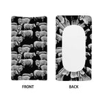 Black And White Sheep Pattern Print Changing Pad Cover