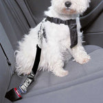 Black And White Sheep Pattern Print Dog Seat Belt