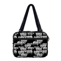 Black And White Sheep Pattern Print Double Strap Bible Bag