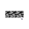 Black And White Sheep Pattern Print Extended Mouse Pad