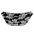 Black And White Sheep Pattern Print Fanny Pack