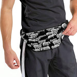 Black And White Sheep Pattern Print Fanny Pack