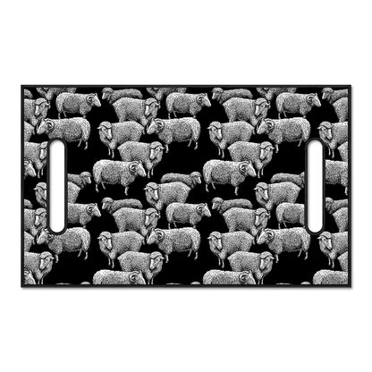 Black And White Sheep Pattern Print Golf Cart Seat Cover