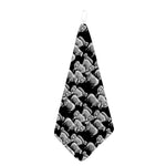 Black And White Sheep Pattern Print Hand Towel