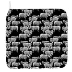 Black And White Sheep Pattern Print Hand Towel