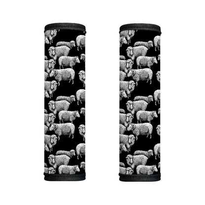 Black And White Sheep Pattern Print Handle Covers