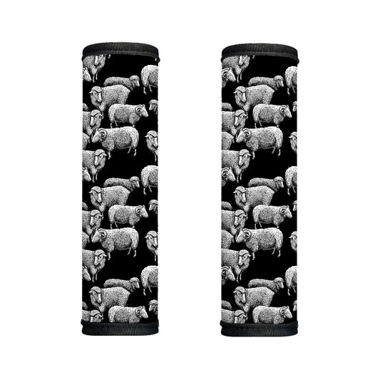 Black And White Sheep Pattern Print Handle Covers