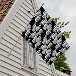 Black And White Sheep Pattern Print House Flag