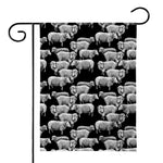 Black And White Sheep Pattern Print House Flag