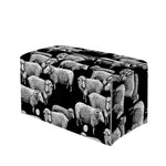 Black And White Sheep Pattern Print Leather Tissue Box Cover